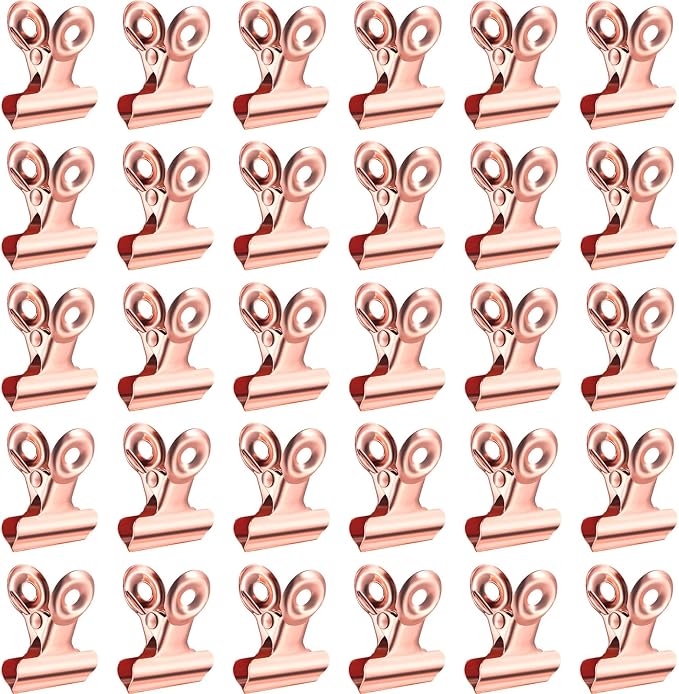 40 Pack Metal Clips 0.87 Inch Small Bull Binder Paper Clips by Unknown