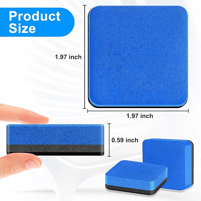200 Packs Cube Dry Erase Eraser Bulk, Mini Magnetic Whiteboard Dry Erasers - Image 4