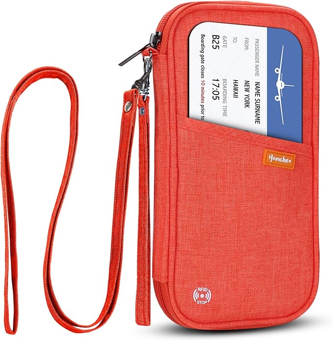 RFID Family Passport Wallet Holder Waterproof, Travel Document Organizer Credit by jiemei