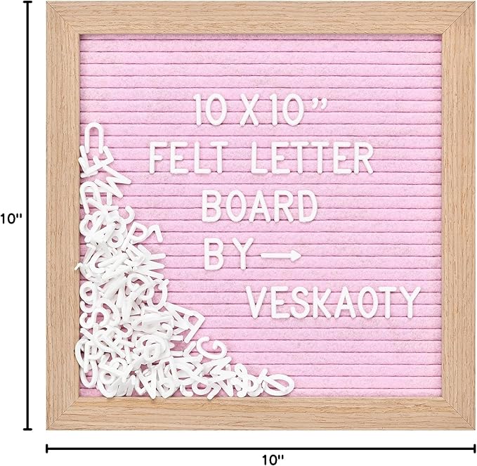 Felt Letter Board with 294 Letters, Numbers & Symbols - Image 7