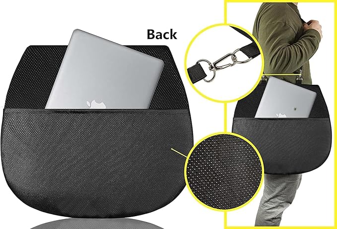 Sojoy Coccyx Gel Seat Cushion- Orthopedic Memory Foam Chair Cushions for Home Kitchen Office Desk Car Truck Airplane (Black)-DeskLoop Office