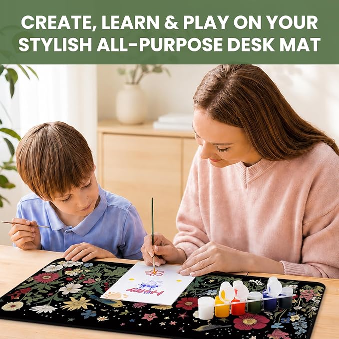 Aesthetic Desk Mat, Cute Enchanted Garden Desk Pad Protector - Image 7