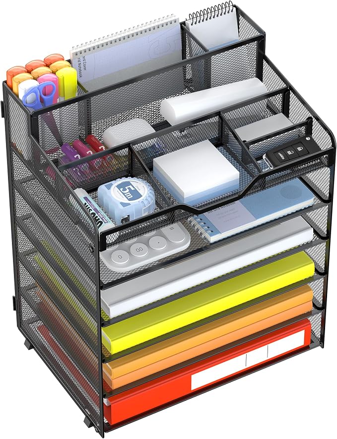 Docnest 6 Tier Mesh Desk Organizer by DocNest