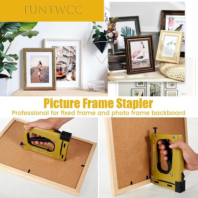 Picture Frame Stapler with 2000 Refill Points, Point Drivers - Image 2