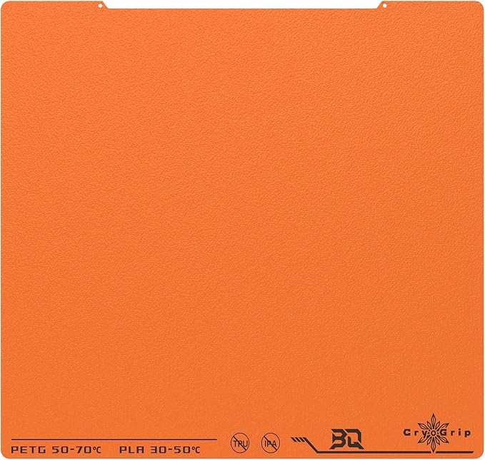 BIQU CryogripPro Frostbite Matte Orange Cold Build Plate by BIQU