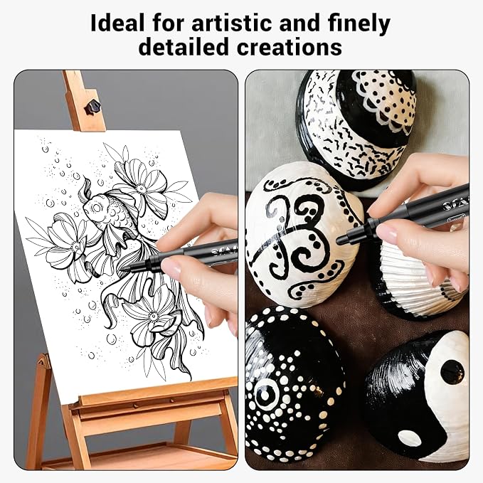 SFAIH Acrylic Black Paint Pens - Image 4