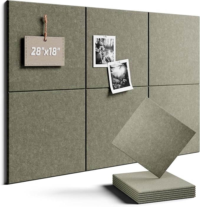 Felt Bulletin Board Tiles -28"x18" Cork Board Alternative by FLUXYNARA