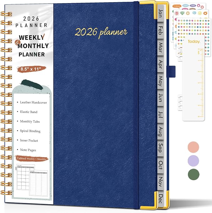 2026 Planner, Weekly and Monthly Calendar Planner from January 2026 by Unknown