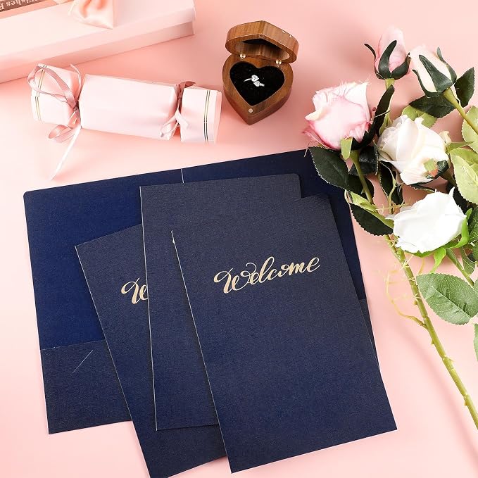 Affrolling 50 Pack 9 x 12 Inch Welcome Pocket Folders Church Visitor Welcome - Image 4
