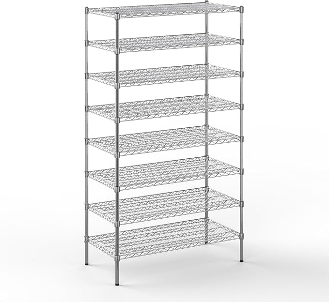 Regal Altair 21" Deep x 42" Wide x 74" Height Wire Shelving Kit | 8-Tier | NSF by Regal+Altair