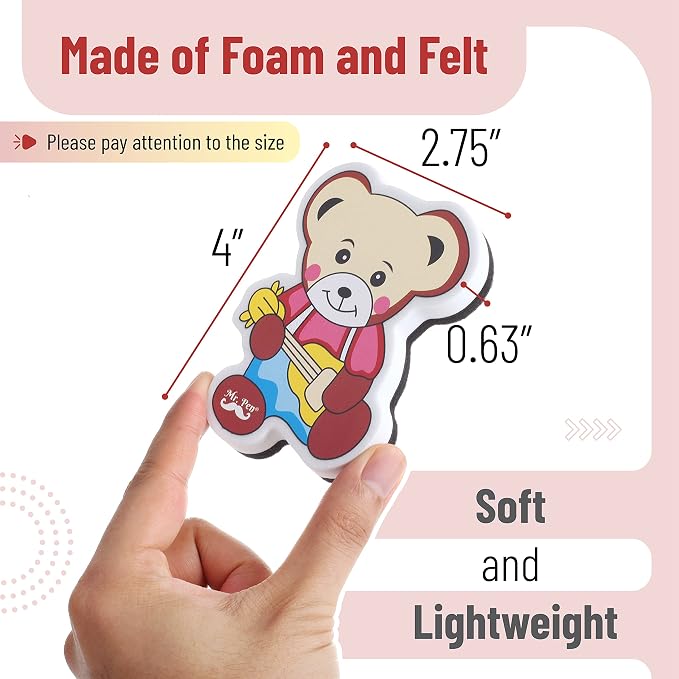 Mr. Pen- Magnetic Dry Erase Erasers, 6 Pack, 6 Cute Designs | Cute Magnetic - Image 3