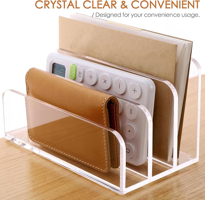 SANRUI 3 Compartments Mail Organizer Letter Holder - Image 7