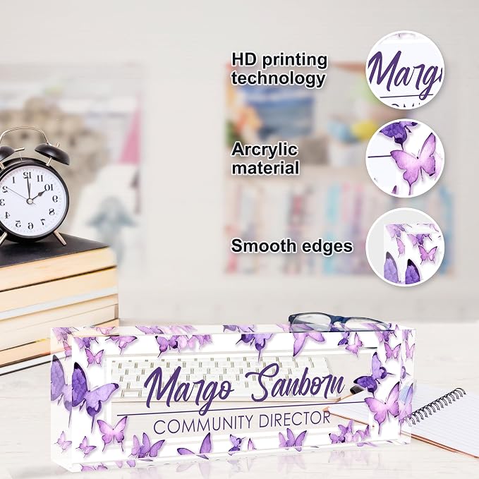 Custom Desk Name Plate Personalized, Acrylic Name Plates - Image 4