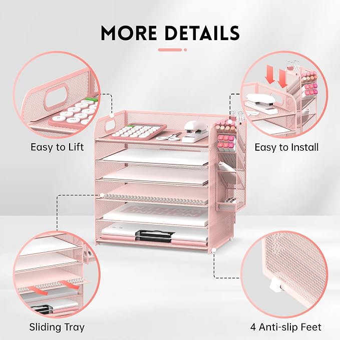 SUPEASY 6 Tier Desk Organizer - Image 3