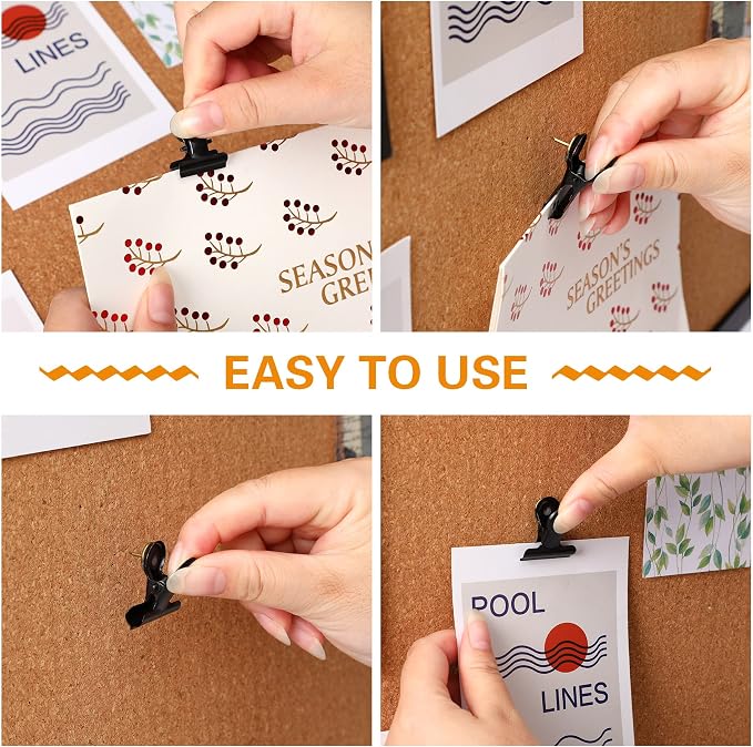 SANNIX 20 Pcs Metal Push Pin Clips 31mm - Image 4