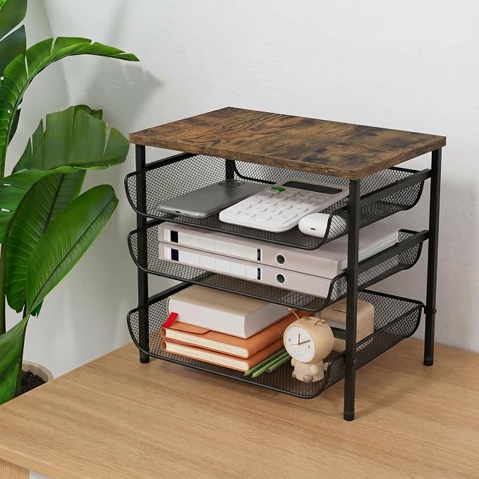 4-Tier Mesh Desk Organizer - Image 6