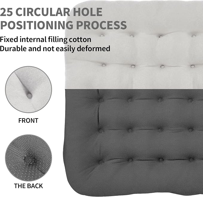 BUYUE Good Support Office Chair Cushion Padded, Soft Velvet Comfortable - Image 3