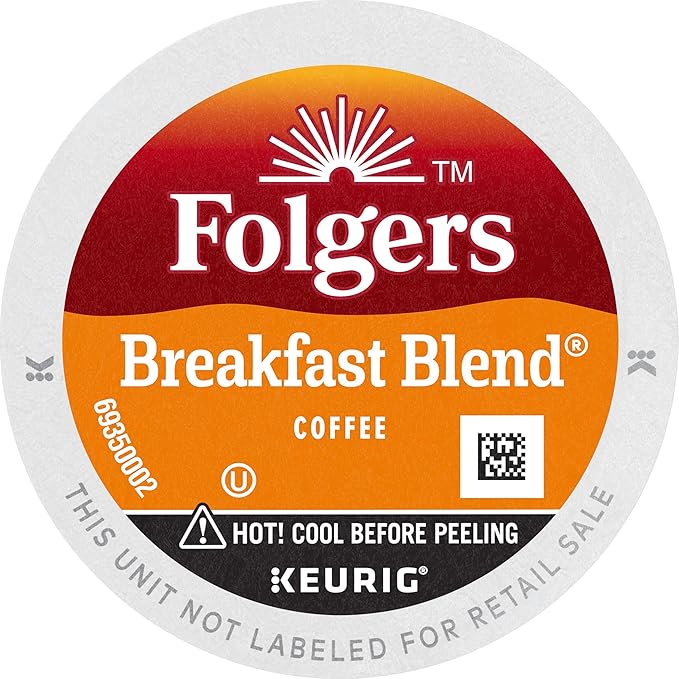 Folgers Breakfast Blend Mild Roast Coffee, 72 Keurig K-Cup Pods-DeskLoop Office