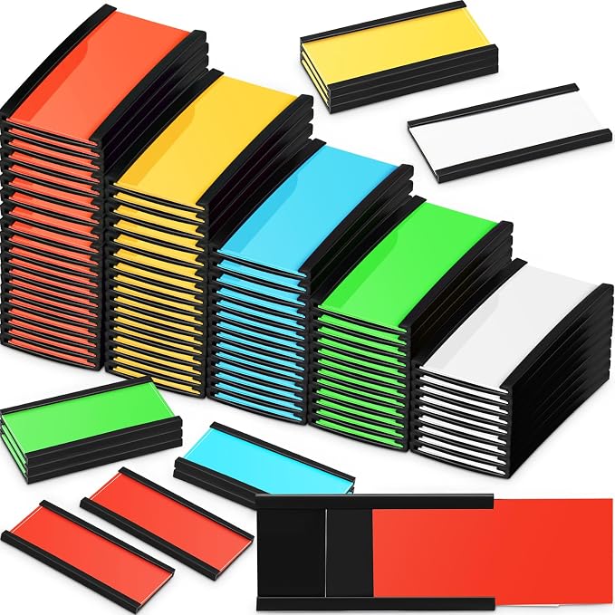 Seajan Magnetic Label Holders Channel Cardholders Magnetic Name Plate Tags by Seajan