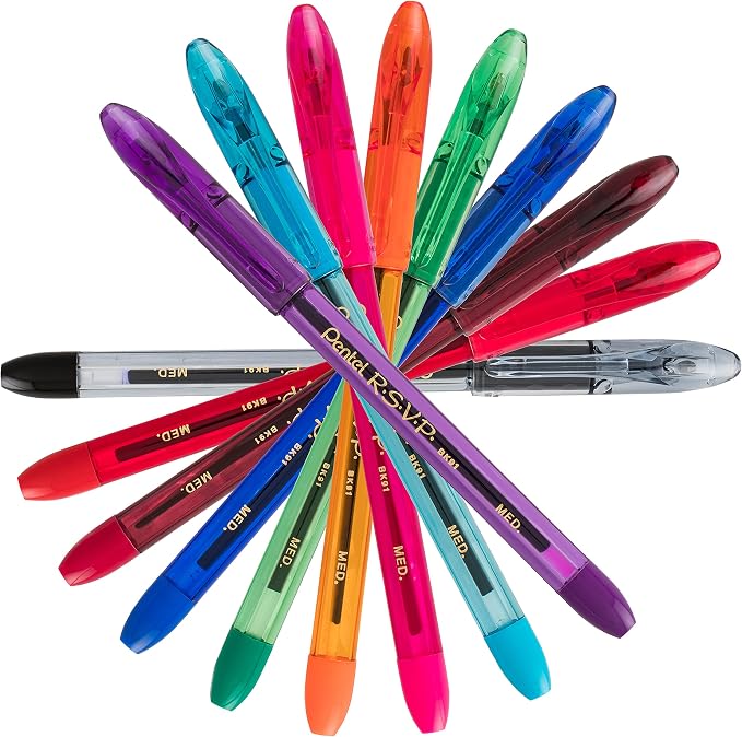 Pentel RSVP Colors Ballpoint Pen, Medium Line - Image 6