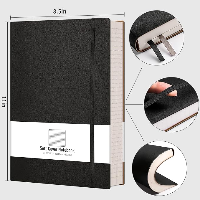 AHGXG 8.5''×11'' Notebook College Ruled - Image 2