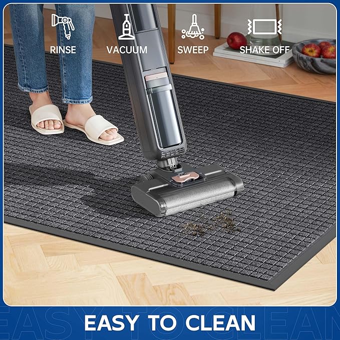 Durable Front Door Mat, 72" x 36" Heavy Duty Indoor Outdoor Doormat for Entryway, Non-Slip Rubber Backing, Stain and Fade Resistant Commercial Floor Mat for Home Office Entry-DeskLoop Office