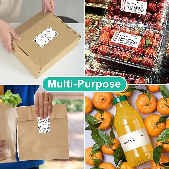 L LIKED 2" x 4" Label Stickers, Printable White 500 Sheets - Image 6