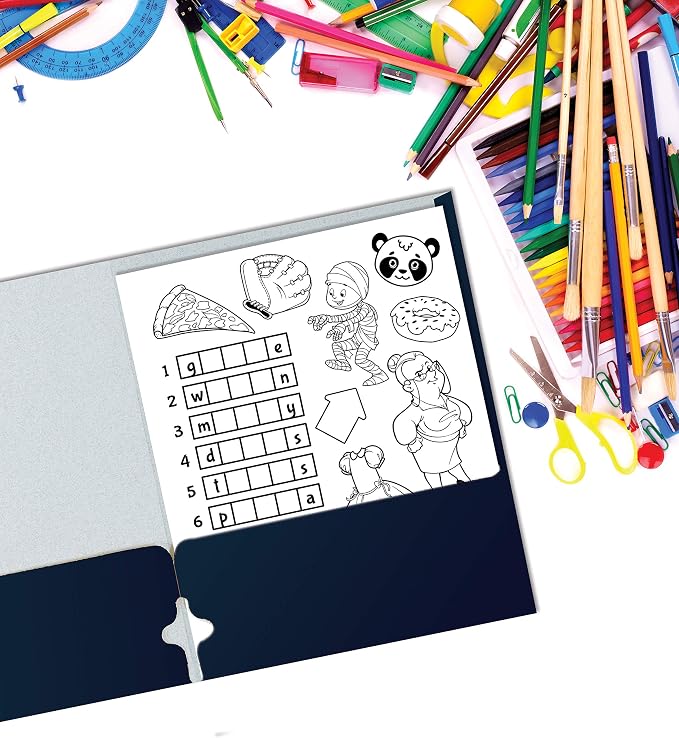Better Office Products Two Pocket Portfolio Folders, Letter Size Paper Folders - Image 6