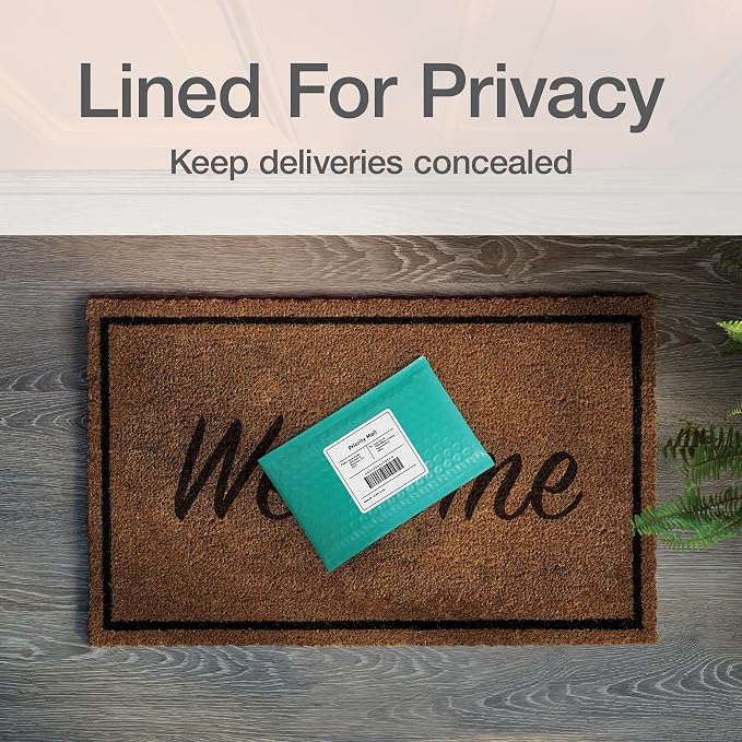 Quality Park Bubble Mailers, 4 x 8 Shipping Envelopes, Small Teal Padded - Image 5