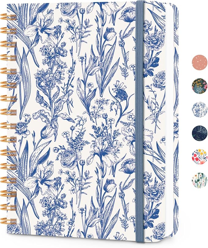 CICPAP Lined Spiral Journal Notebook, A5 College Ruled Notebook by CICPAP