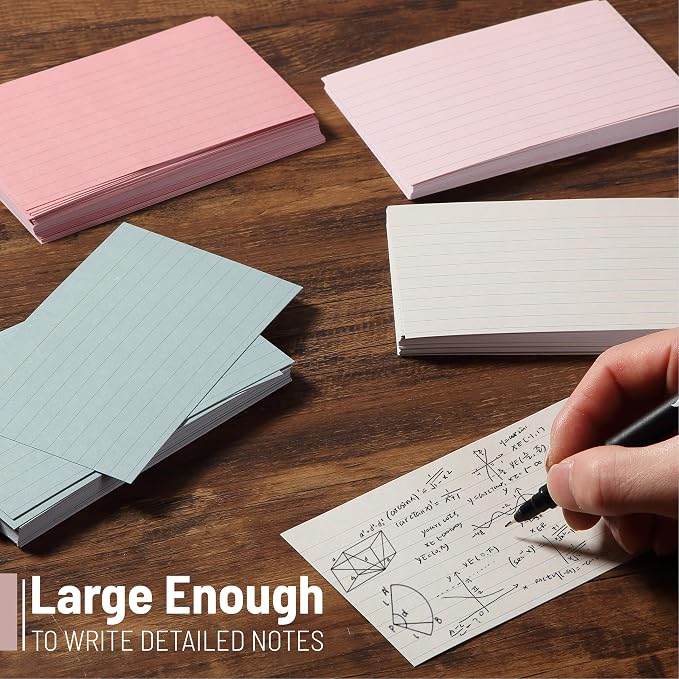 Mr. Pen- Lined Index Cards, 180 Cards, Morandi Colors | Bulk 3x5 Index Cards - Image 5