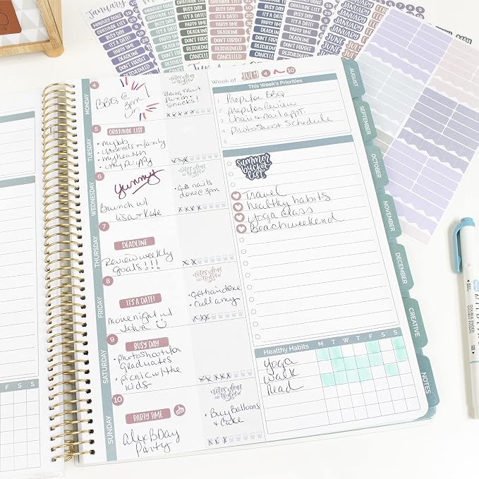bloom daily planners Calendar Essentials Planner Stickers - Image 8