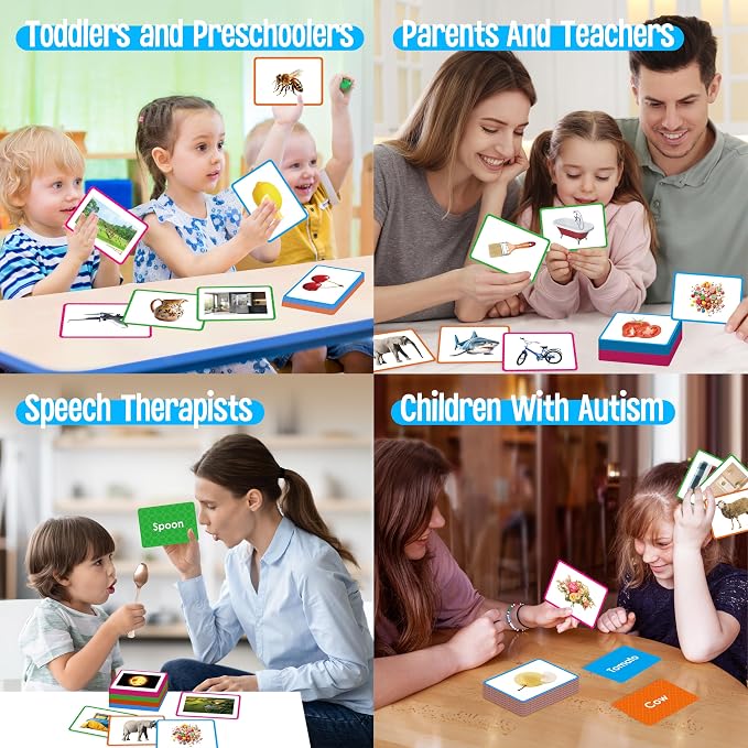 140 Noun Picture-Word Cards, Picture Flashcards Language Builder Visual Aid - Image 7