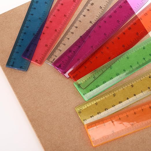 Ruler 6 Inch, Rulers for School, Rulers Bulk for Classroom, 8 Pack for Kid - Image 4