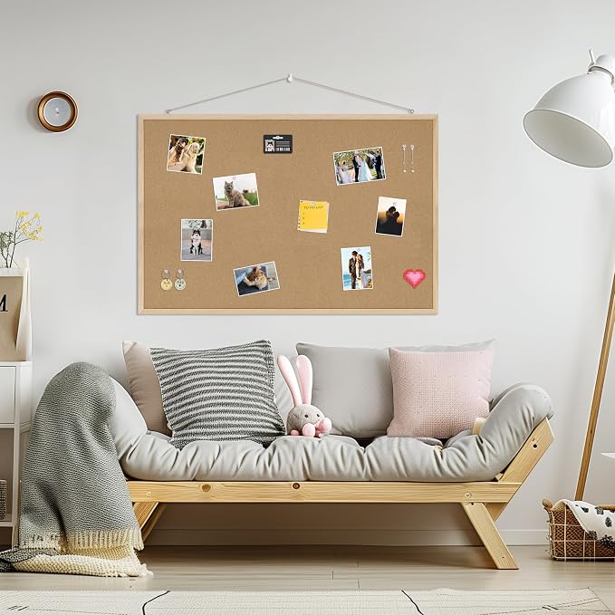 DAHAPYBOO 36x24 Cork Board for Office - Image 3
