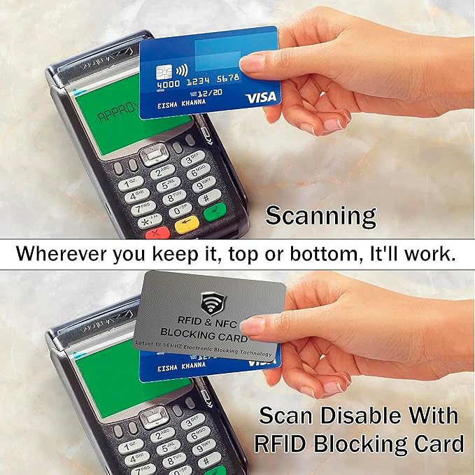 SaiTech IT 10 Pack of RFID Blocking Card, One Card Protects Entire Wallet Purse - Image 6