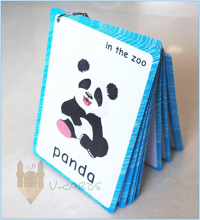 32 pcs Wild Animals Flashcards for Kids | Learning Cards & Montessori Pocket - Image 3