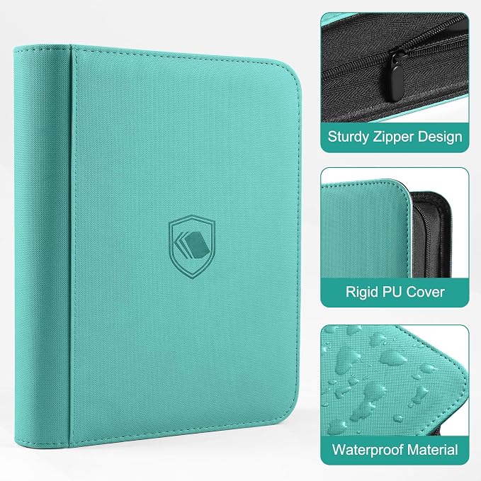 Toploader Binder, Holds 160 Toploaders, 100 Toploaders INCLUDED, 4-Pocket PU - Image 3