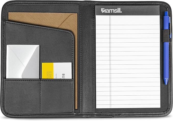 Samsill Professional Padfolio, Faux-Leather Mini Portfolio, - Image 4