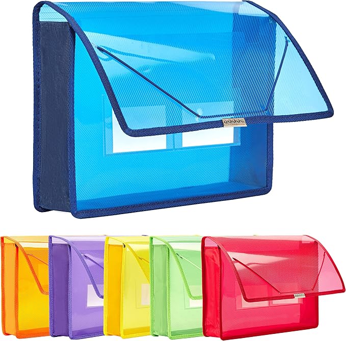 FANWU 6 Pack Plastic Expanding File Wallet Document Organizer by Unknown