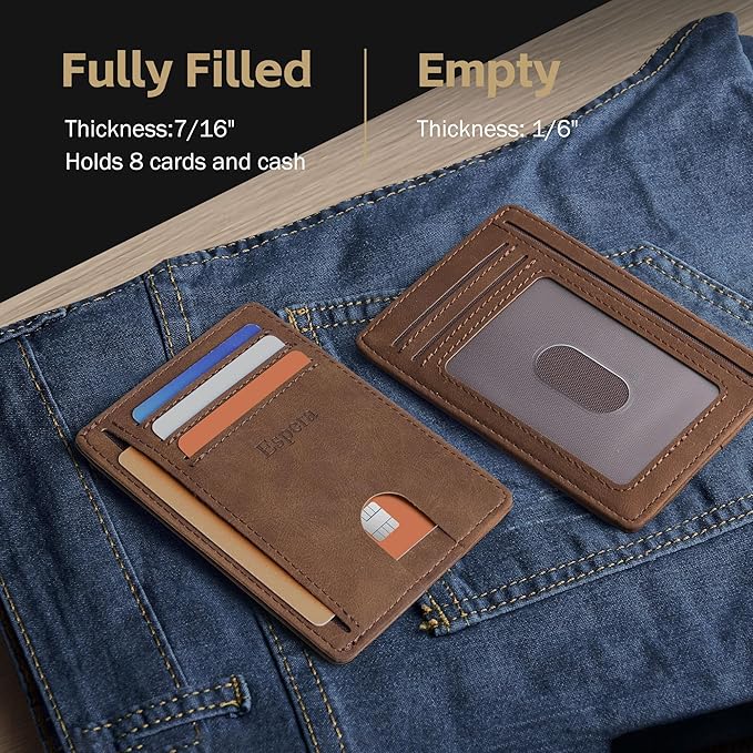 Espera Slim Minimalist Front Pocket Wallet - Image 3