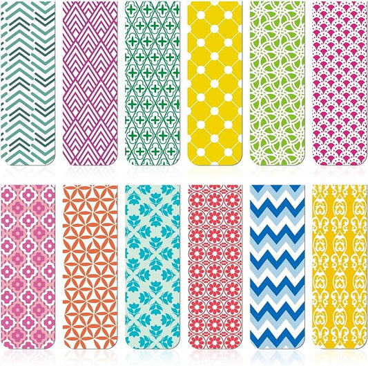 Zonon 24 Pcs Magnetic Bookmarks Bulk Clips Colorful Classic Magnetic Page by Zonon