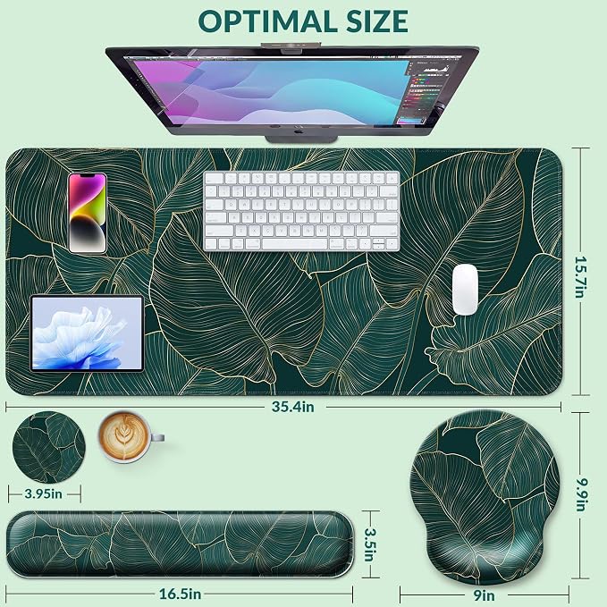 Desk Mat Set + Keyboard and Mouse Pad - Image 3