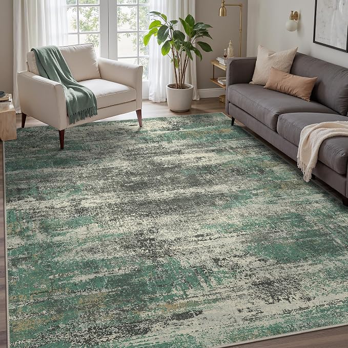 GENIMO 8x10 Area Rugs, Modern Living Room Rugs, Large Machine Washable Rug by GENIMO