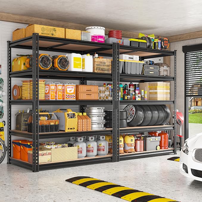 REIBII 2400LBS Garage Shelving 5 Tier Storage Shelves Heavy Duty, Adjustable - Image 2