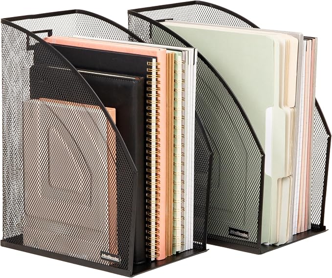 Mind Reader Vertical File Organizers, Desktop File Holders by MindReader