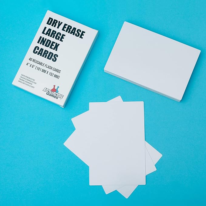 Large Dry Erase Index Cards – 40pcs Laminated 4x6" Cards Blank w/Box – Reusable - Image 2