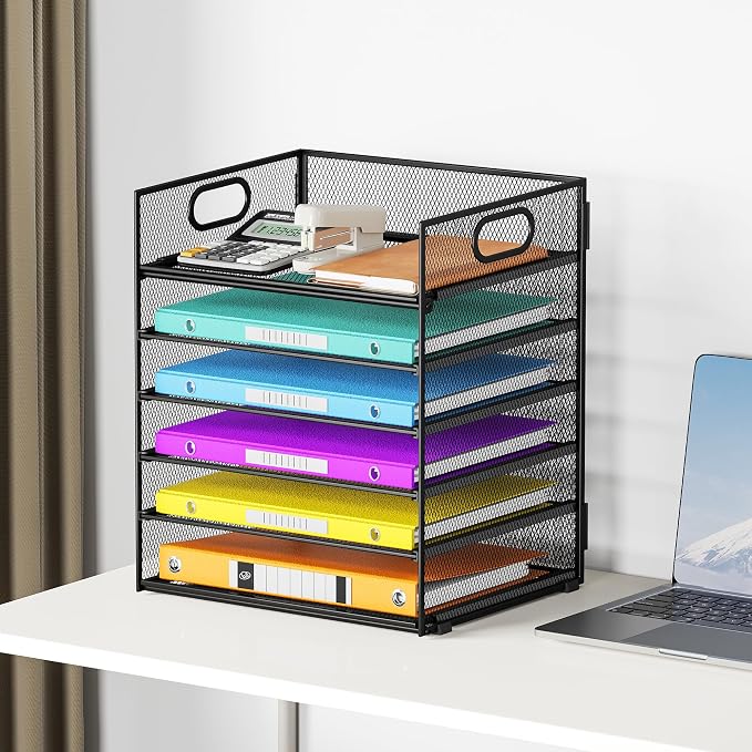 6 Tray Paper Organizer Letter Tray - Image 6
