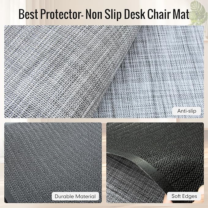 Office Chair Mat, Heavy Duty Floor Protector Rolling Chairs - Image 3