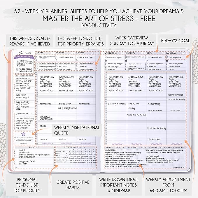 Law of Attraction Planner 2026 Deluxe - Image 4